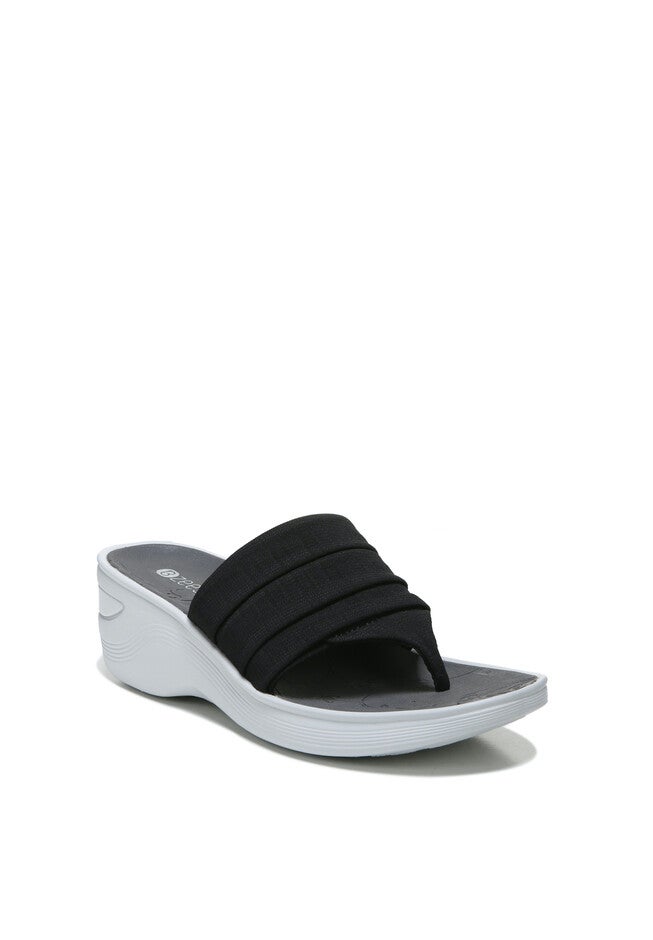 Dallas Wedge Thong Sandal, BLACK, hi-res image number null