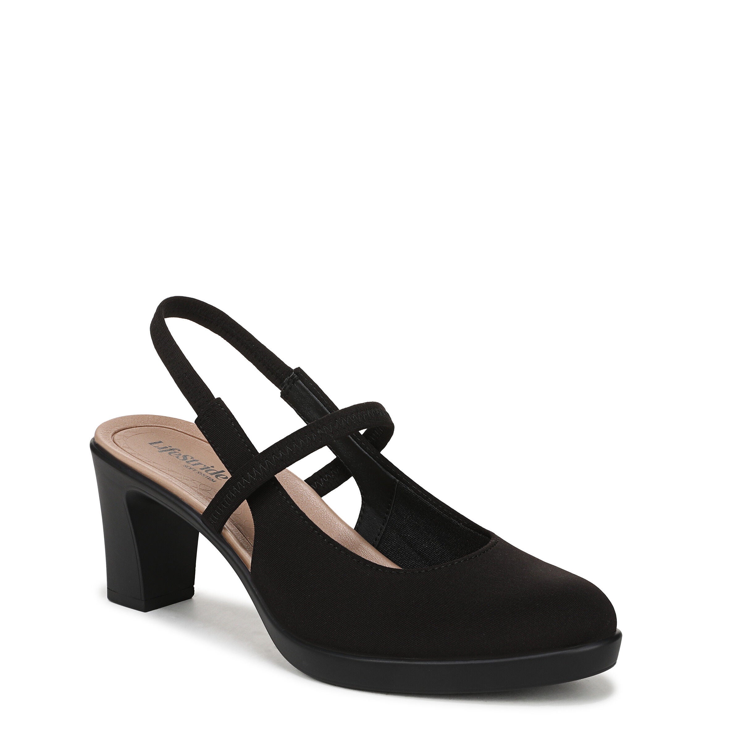 Evoke Slingback, BLACK FABRIC, hi-res image number 0
