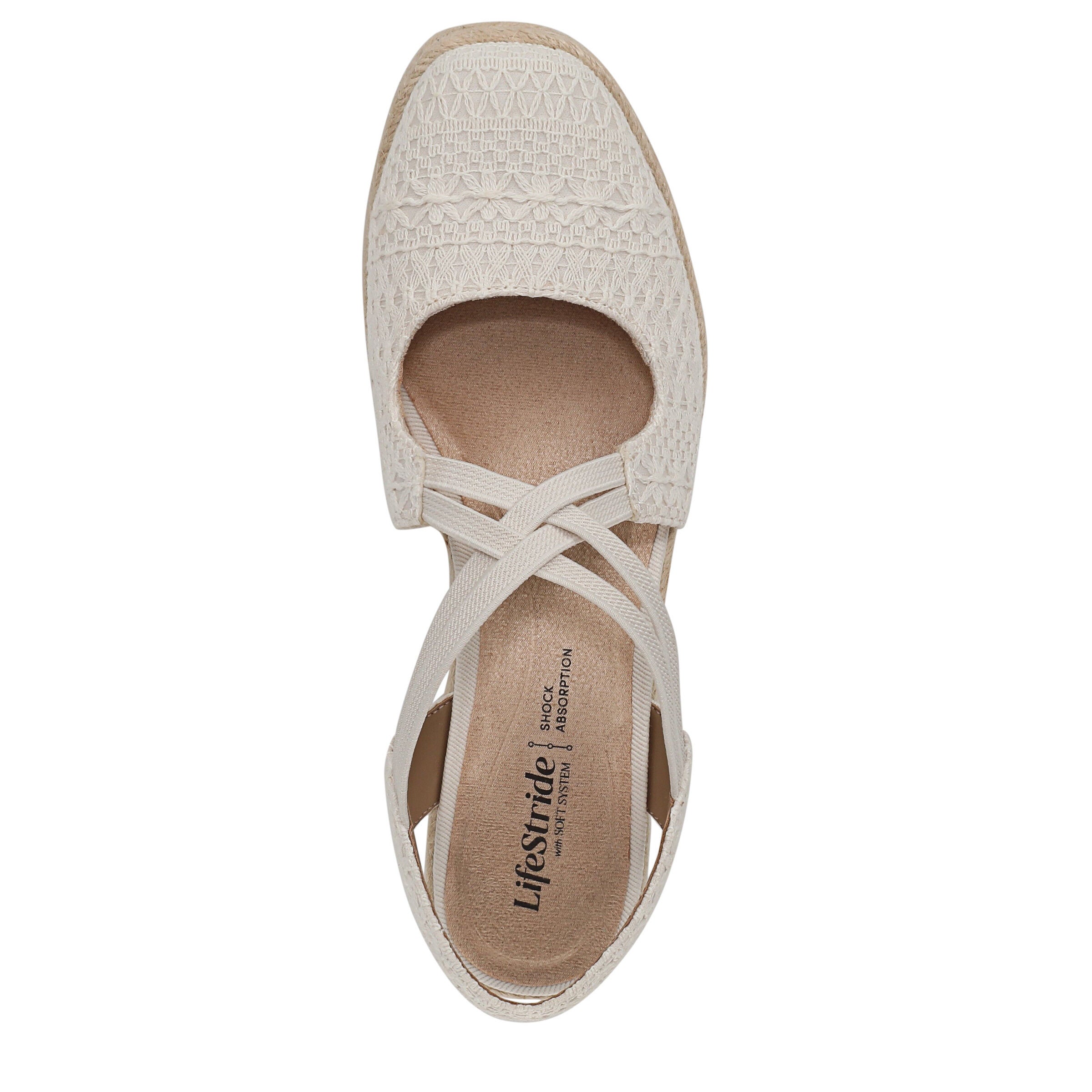 Patience Espadrille Wedge Sandal, BEIGE, alternate image number 6