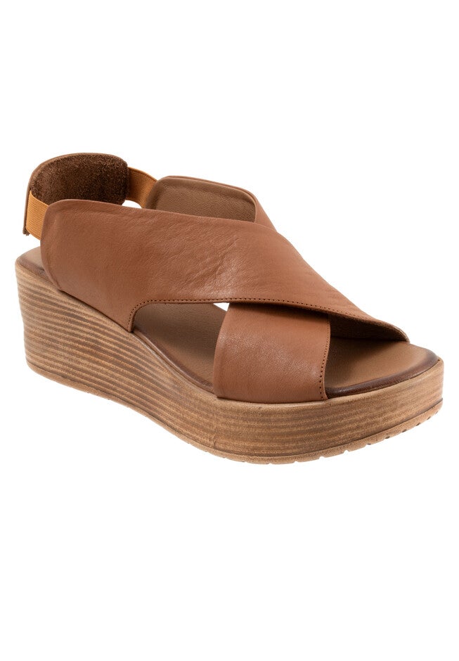 Naomi Platform Sandal, DARK TAN, hi-res image number null