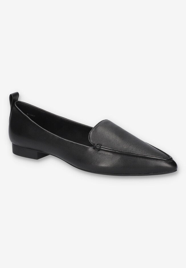 Alessi Casual Flat, BLACK LEATHER, hi-res image number 0