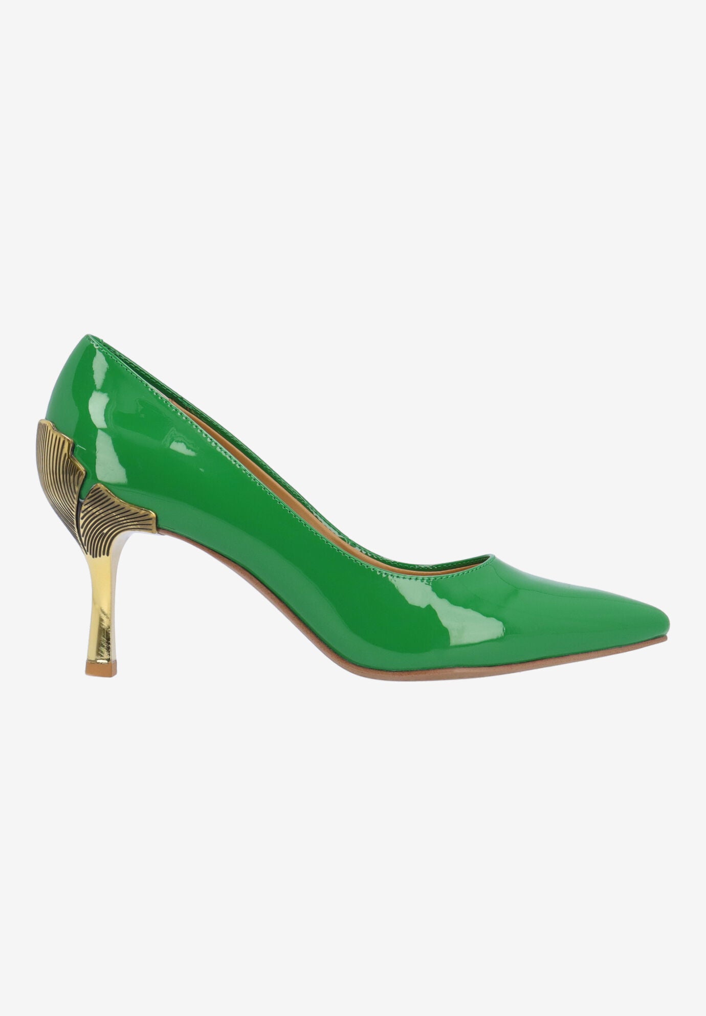 Tacy Slip On Pump, GREEN, alternate image number 4