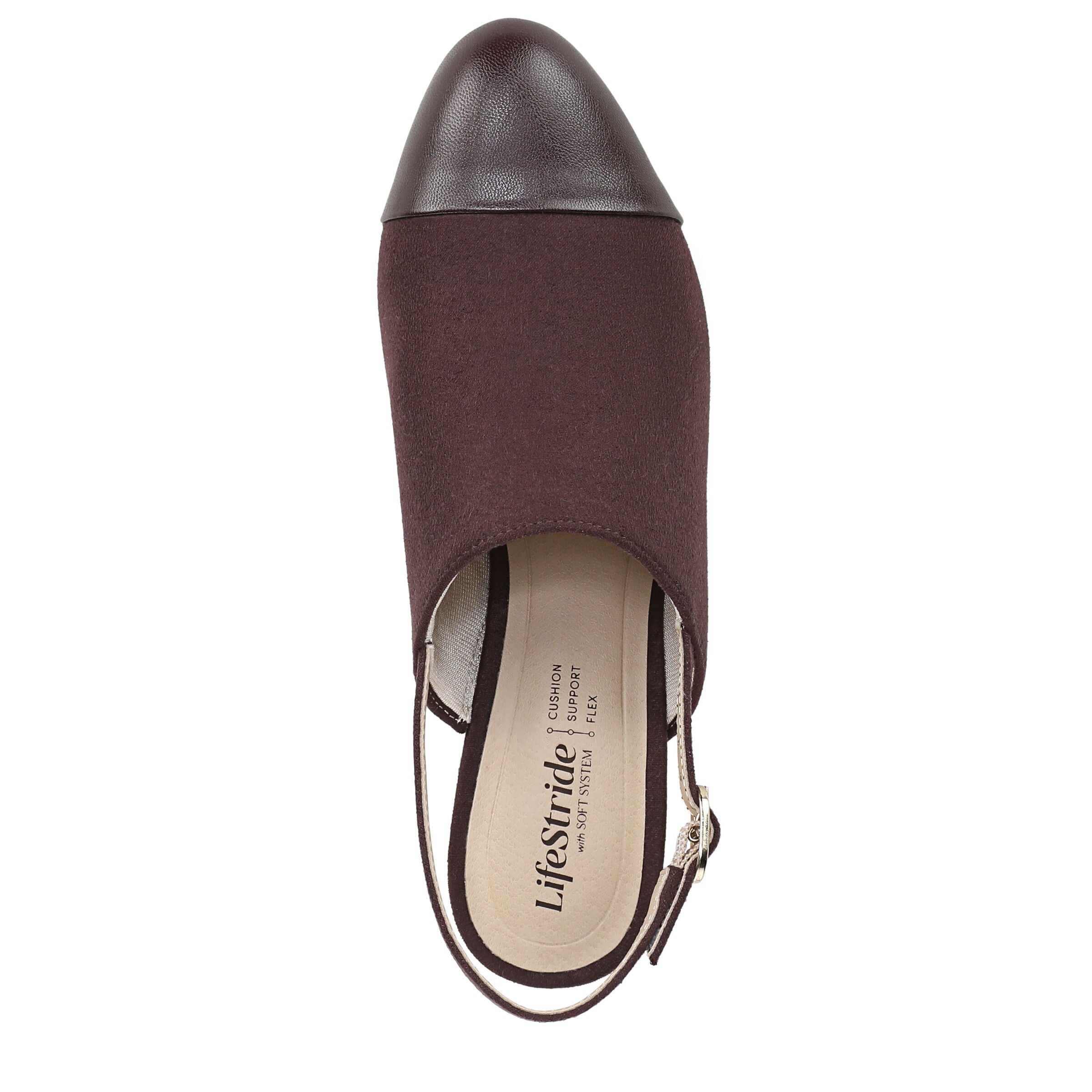 Tessa Slingback Pump, CHOCOLATE PLUM, alternate image number 6