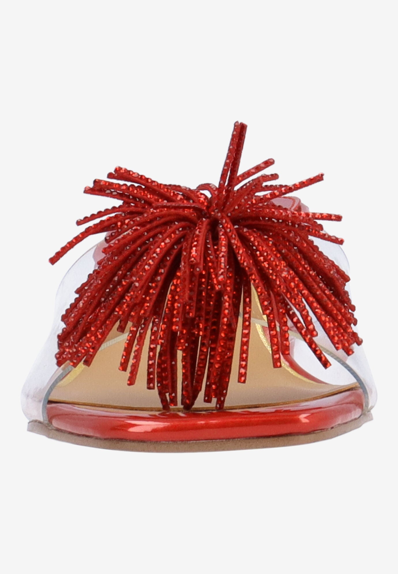 Ozara Slip-On Sandal, CLEAR RED, alternate image number 3