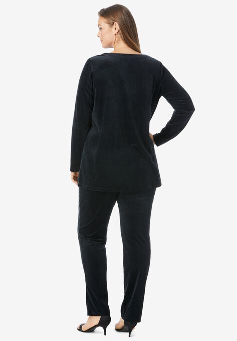 Velour Tunic & Pant Set, , on-hover image number null