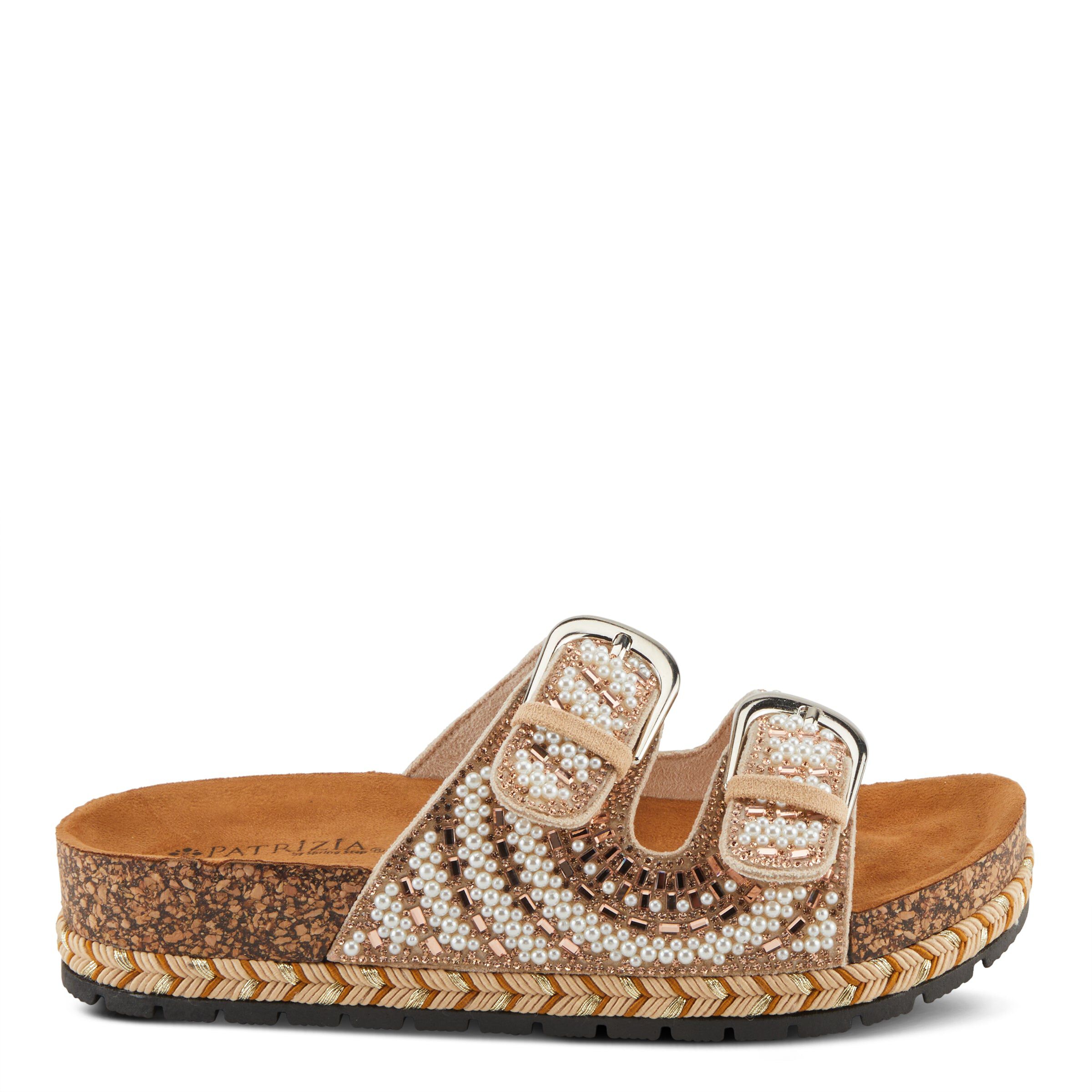Pearline Slides Sandal, ROSE GOLD, alternate image number 4