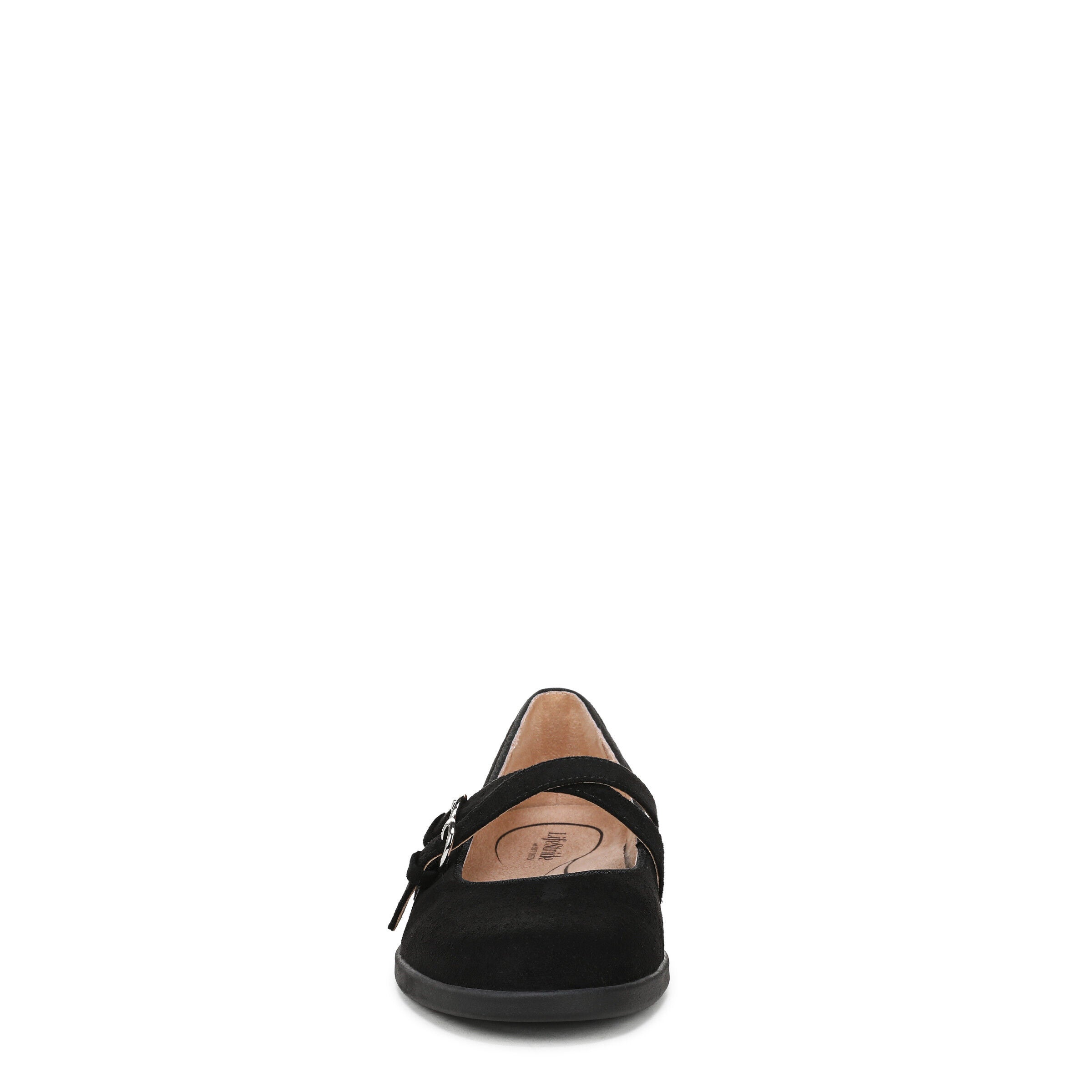 Marnie Mary Jane Flat, BLACK MICROSUEDE, alternate image number 4
