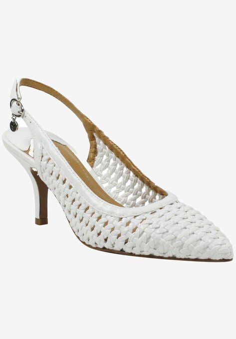 Camira Slingback, WHITE SUEDE, hi-res image number null