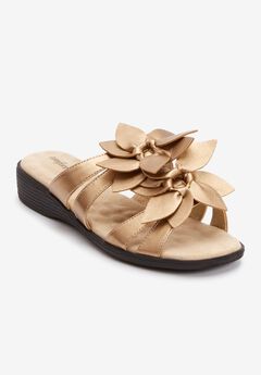 Plus Size Gold Sandals