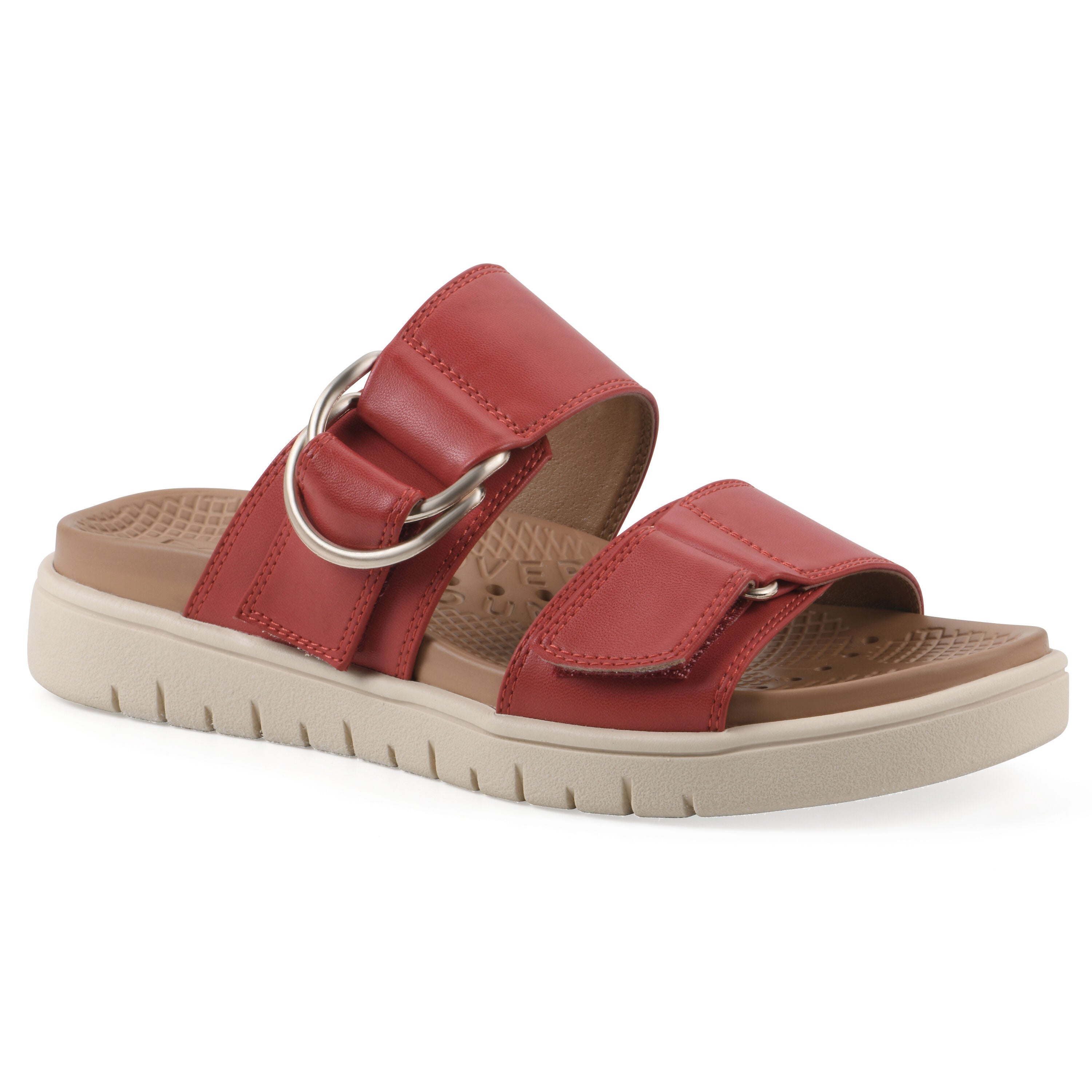 Namaste FOM Recovery Slide Sandal, CRUELLA RED SMOOTH, hi-res image number 0
