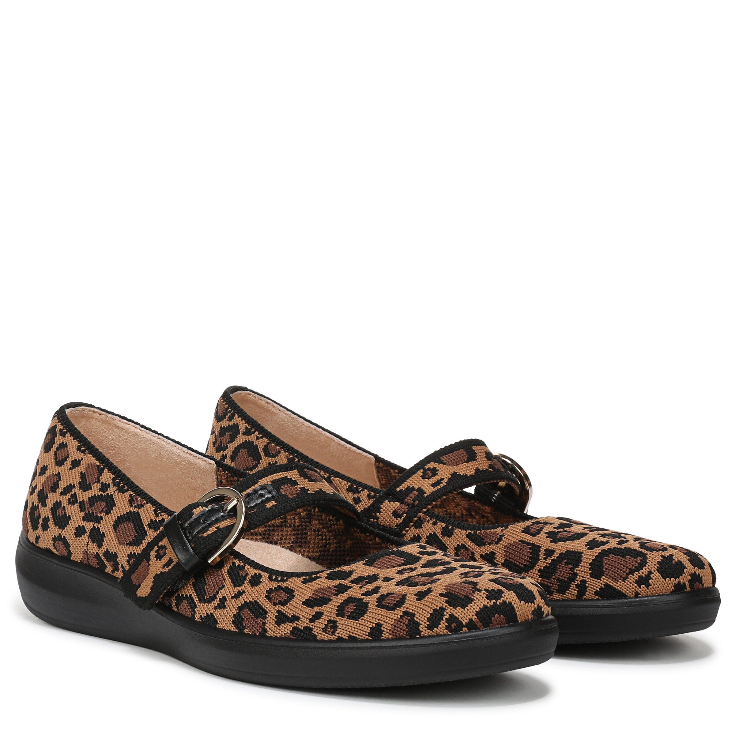 Nuevo Mary Jane Flat, BLACK LEOPARD, alternate image number 2