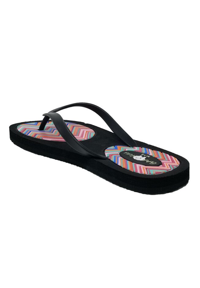 Patterned Insole Flip Flop, , on-hover image number 1