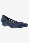 Tina Flat, NAVY CRINKLE PATENT, hi-res image number null
