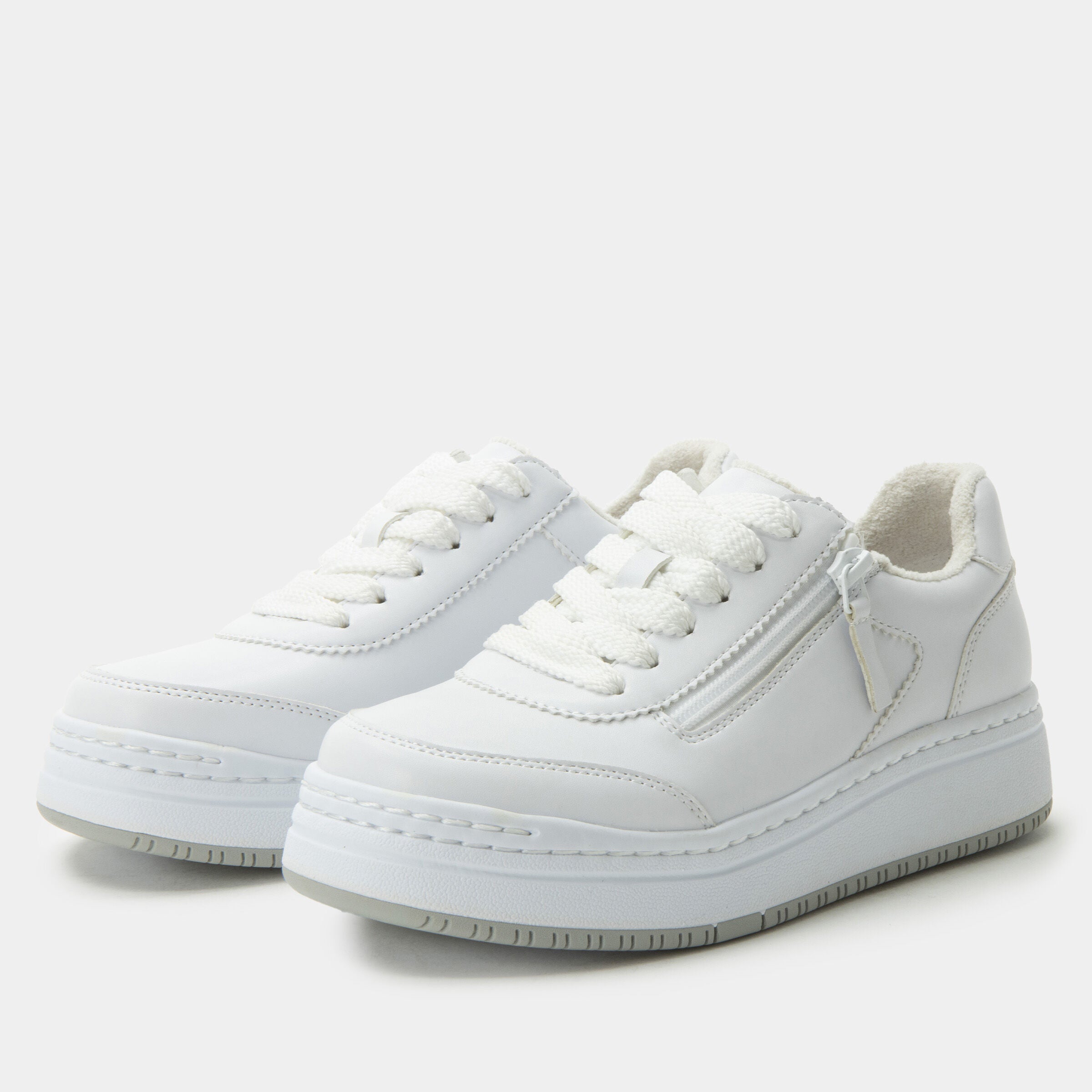 Averie Zipper Platform Sneaker, WHITE, hi-res image number 0