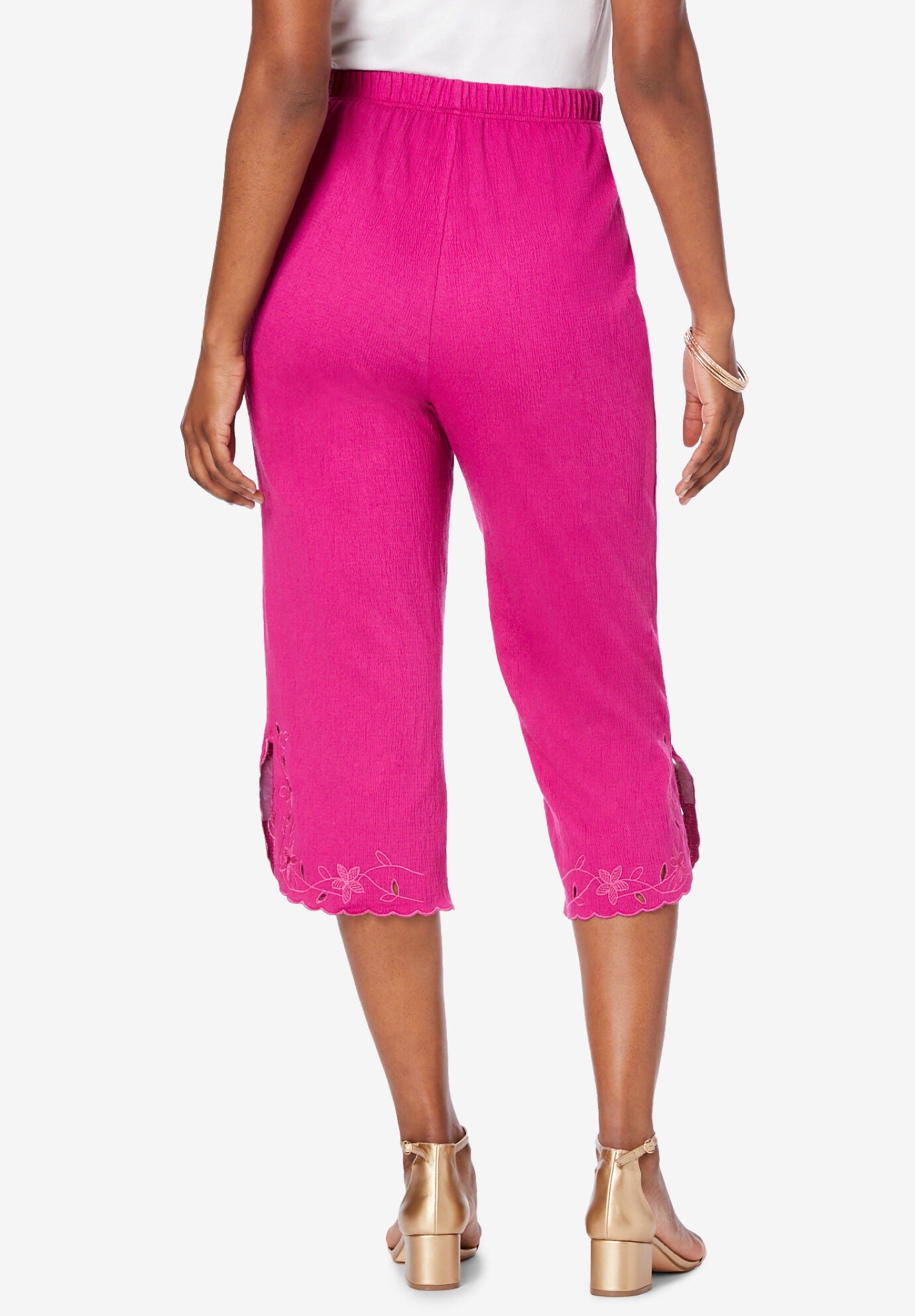Crinkle sales gauze capris