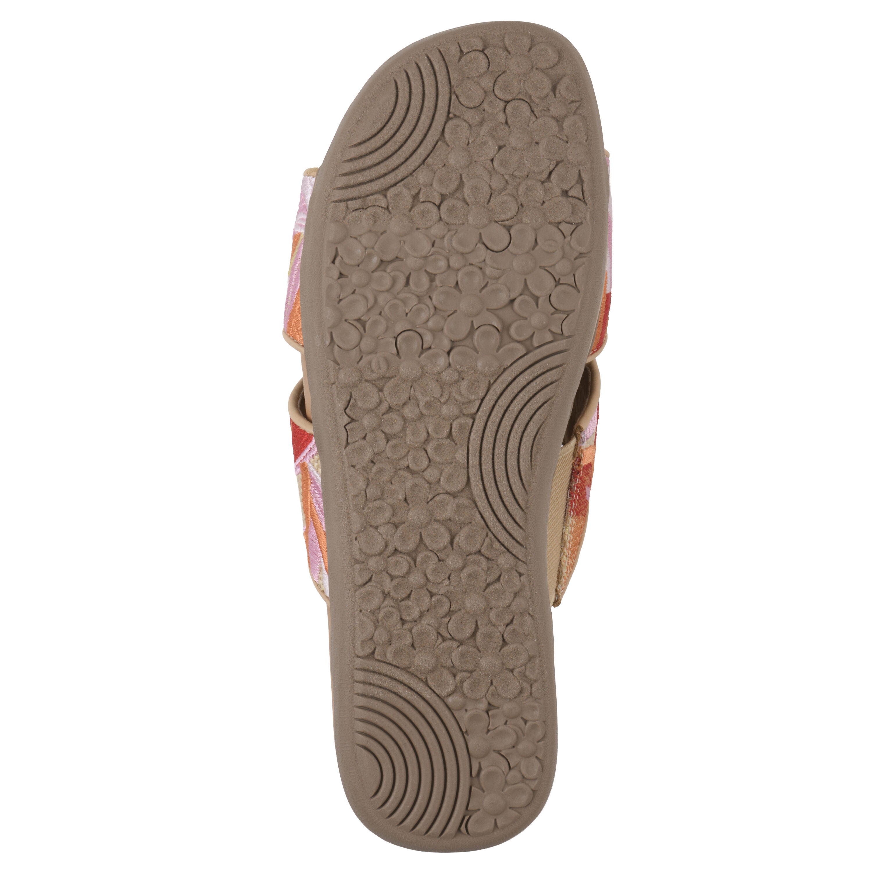 Frankly Slide Sandal, PINK MULTI RAFFIA, alternate image number 5