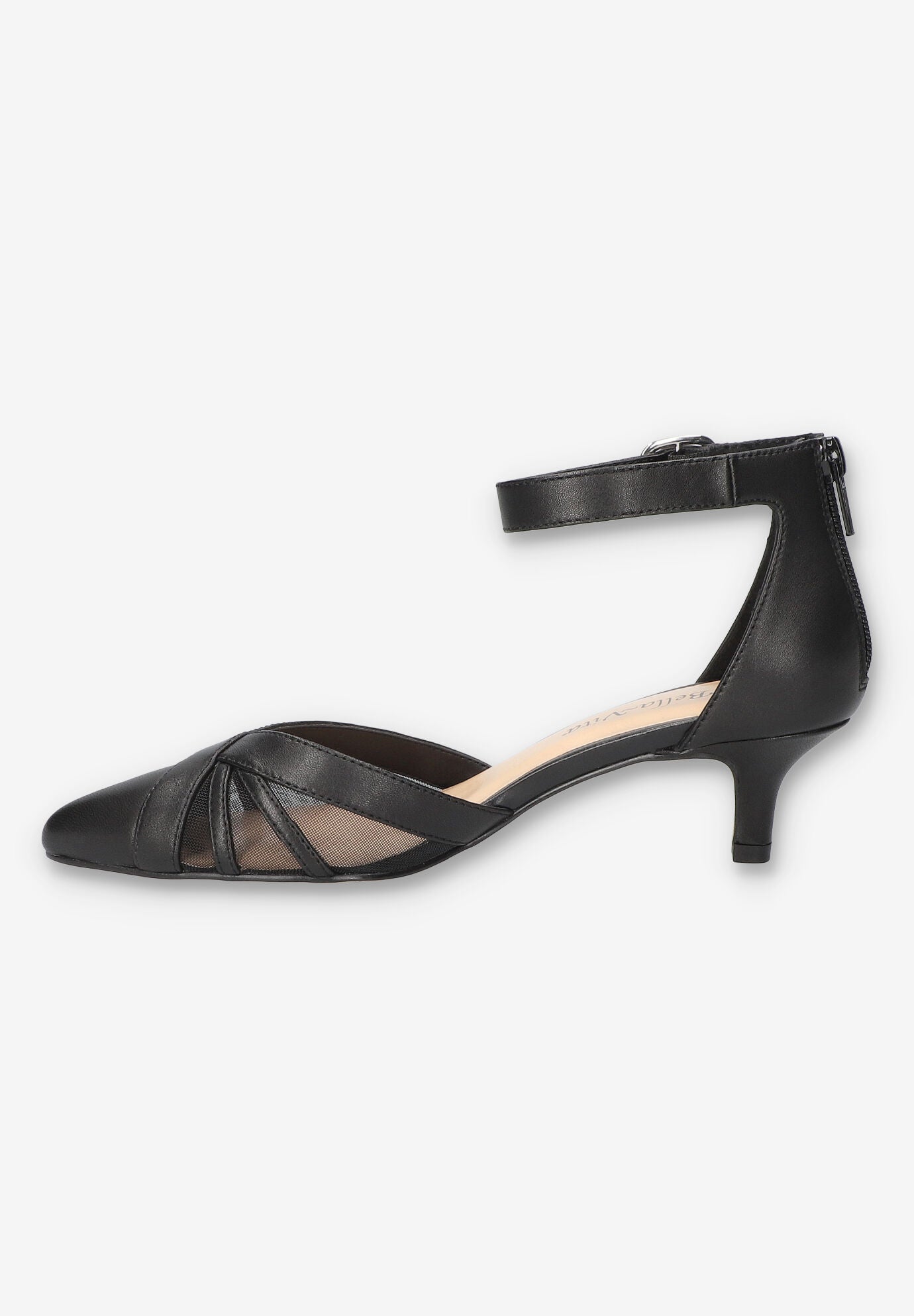 Malani Pump, BLACK LEATHER, alternate image number 4