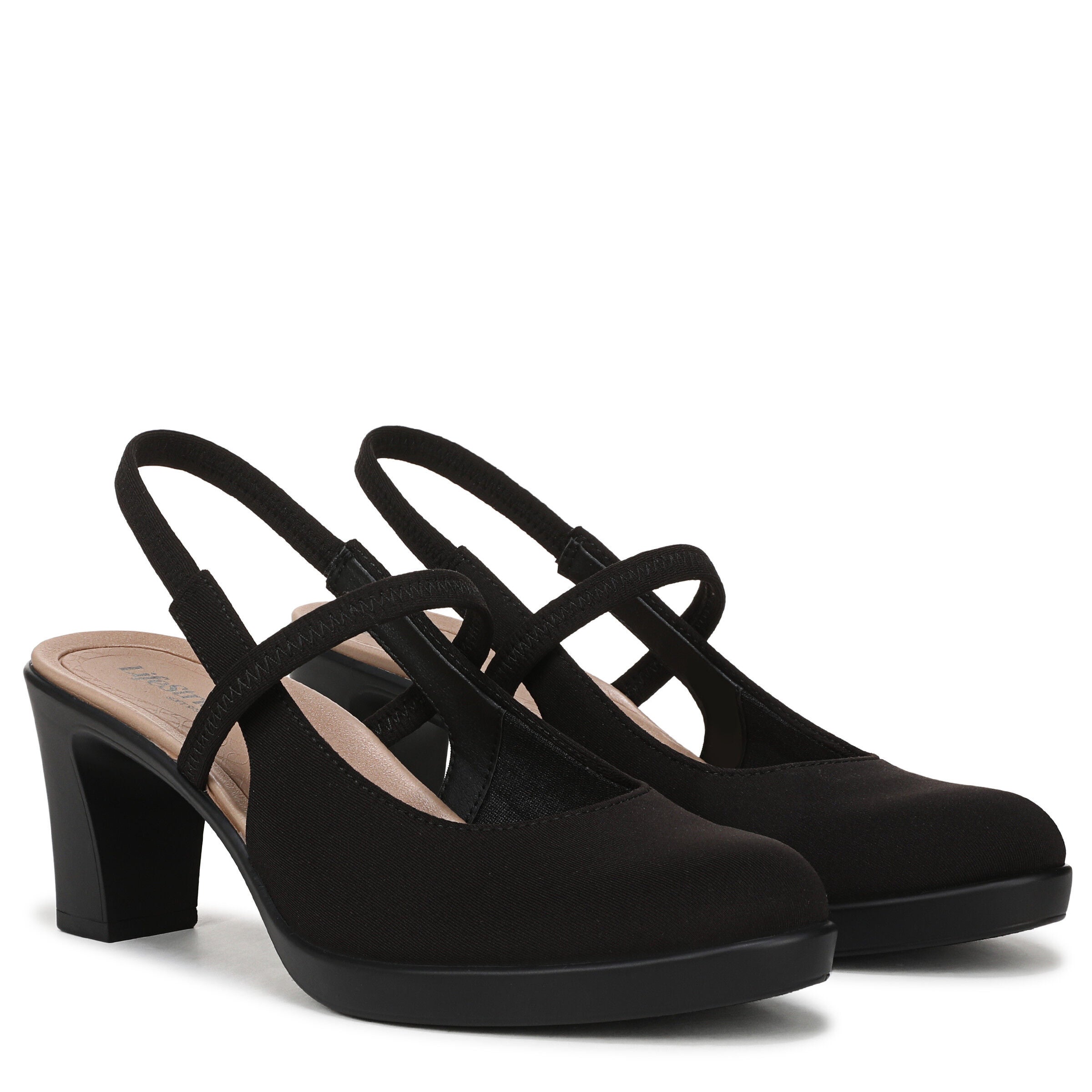 Evoke Slingback, BLACK FABRIC, alternate image number 2