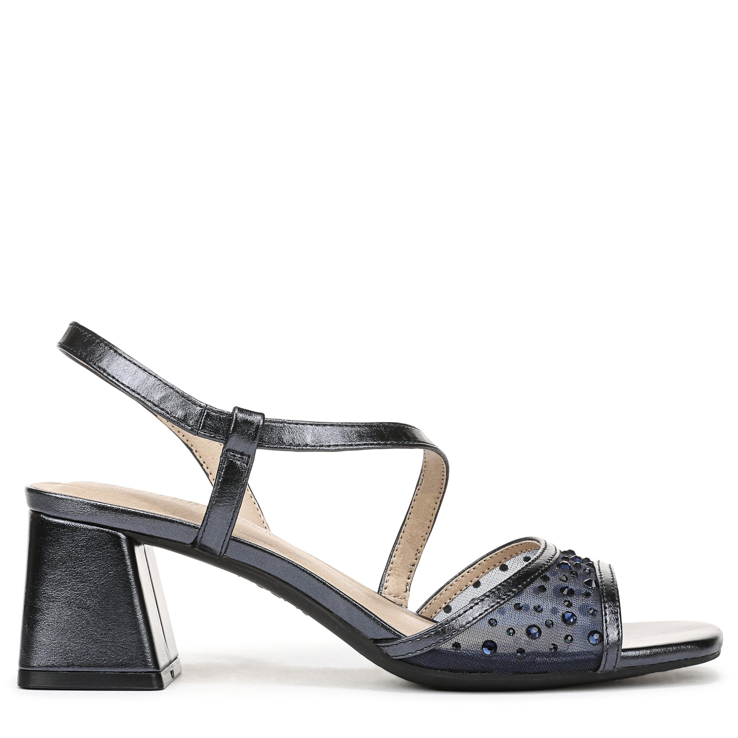 Cheyenne Slingback Sandal, LUX NAVY, alternate image number 3