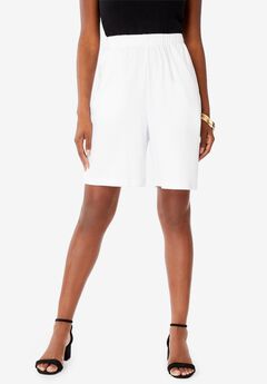 Plus Size Soft Knit Pull-On Short