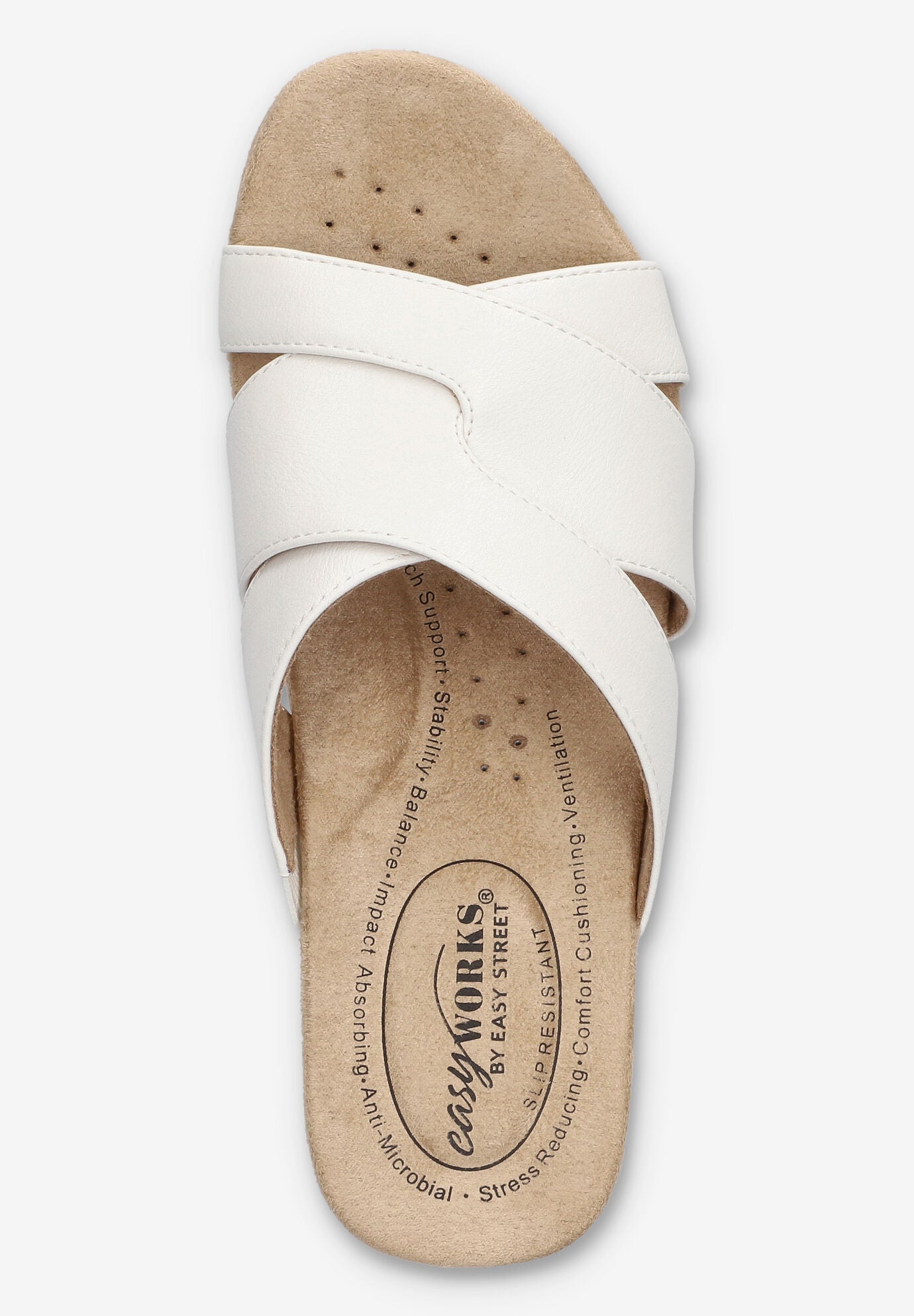 Ren Slip-Resistant Sandal, WHITE, alternate image number 6