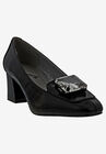 Amazing Pump, BLACK FAUX PATENT, hi-res image number null