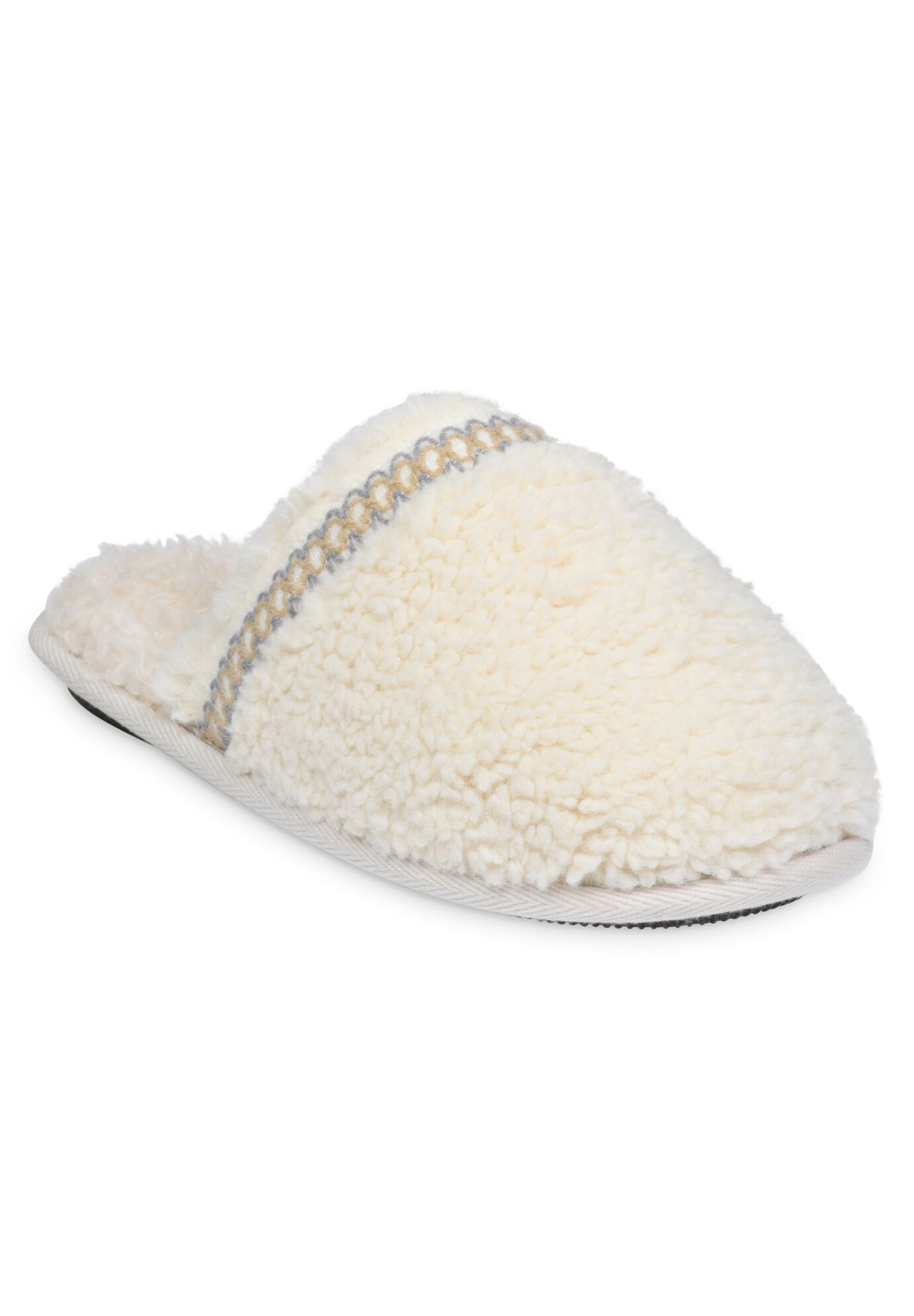 Berber Scuff Slipper, BLACK, hi-res image number 0