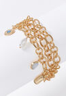 Three-Chain Charm Bracelet., , alternate image number null