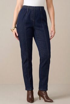 Plus Size Easy-Wear Straight Leg Jean
