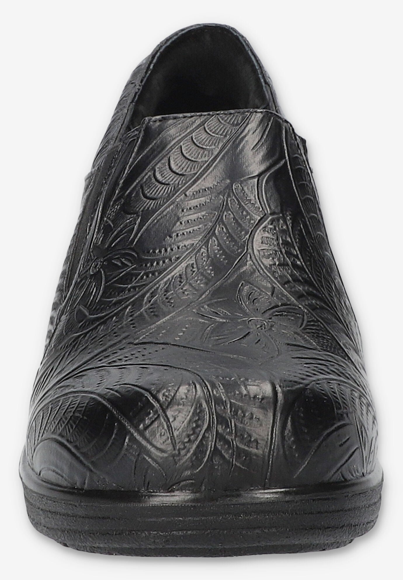 Domino Slip-Resistant Clog, BLACK TOOLED, alternate image number 3