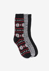 3 Pair Pack Boot Socks, EBONY RED, hi-res image number null
