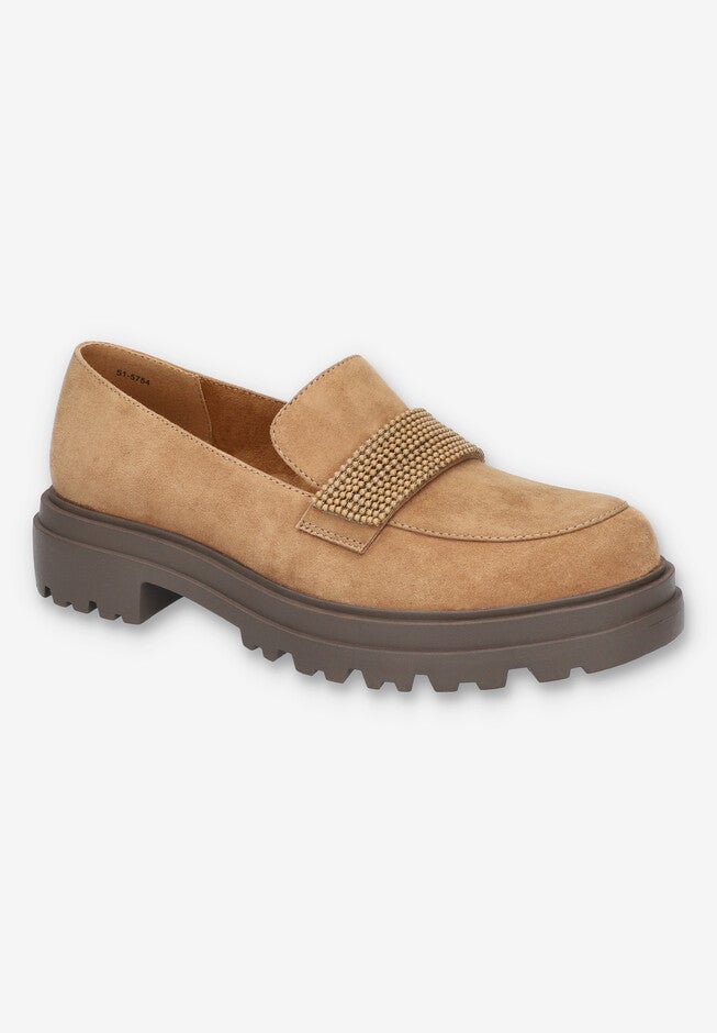 Paz Casual Flat, COGNAC SUEDE LEATHER, hi-res image number 0