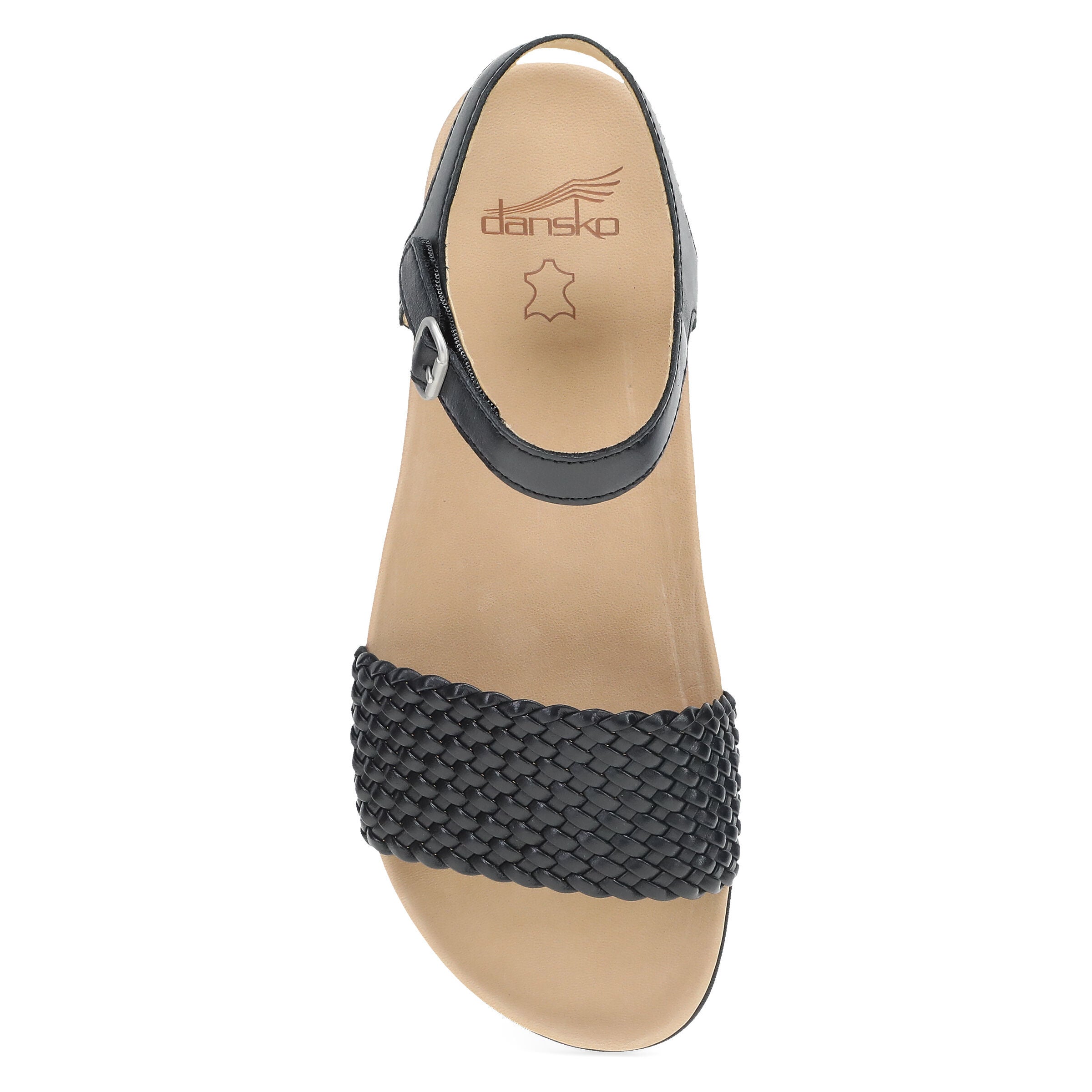 Jodie Black Woven Sandal, BLACK, alternate image number 5