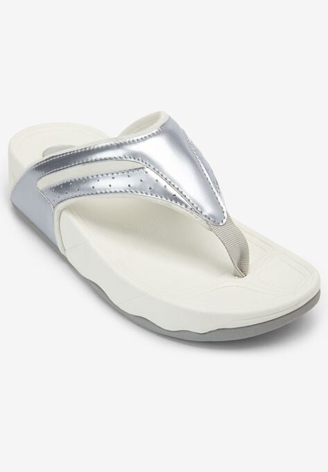 The Sporty Thong Sandal , SILVER, hi-res image number null