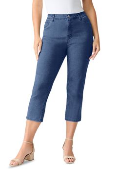 Plus Size 24/7 Stretch Capri Jean