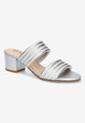 Georgette Sandal, SILVER LEATHER, hi-res image number null