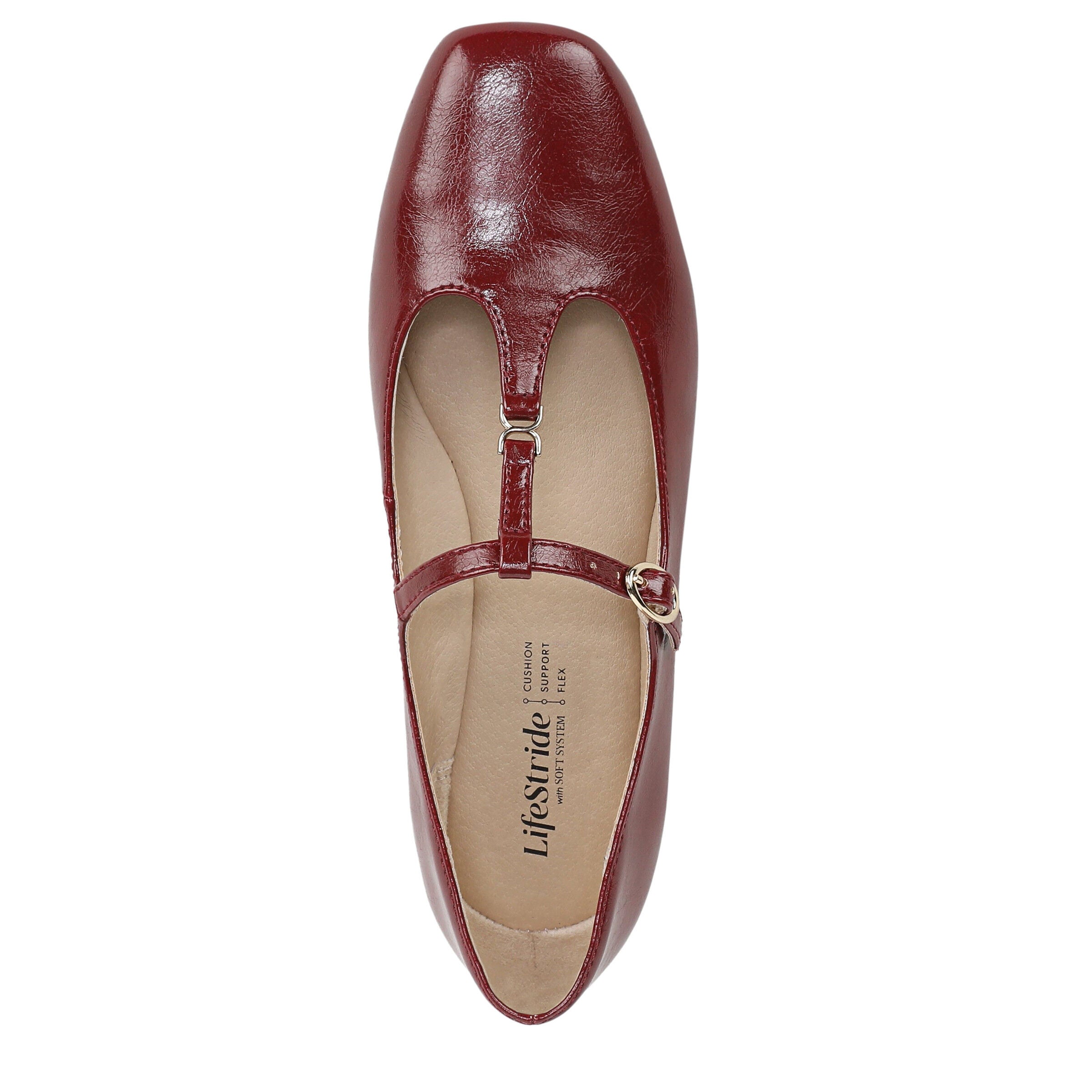 Bennett Mary Jane Flat, DARK CHERRY, alternate image number 6
