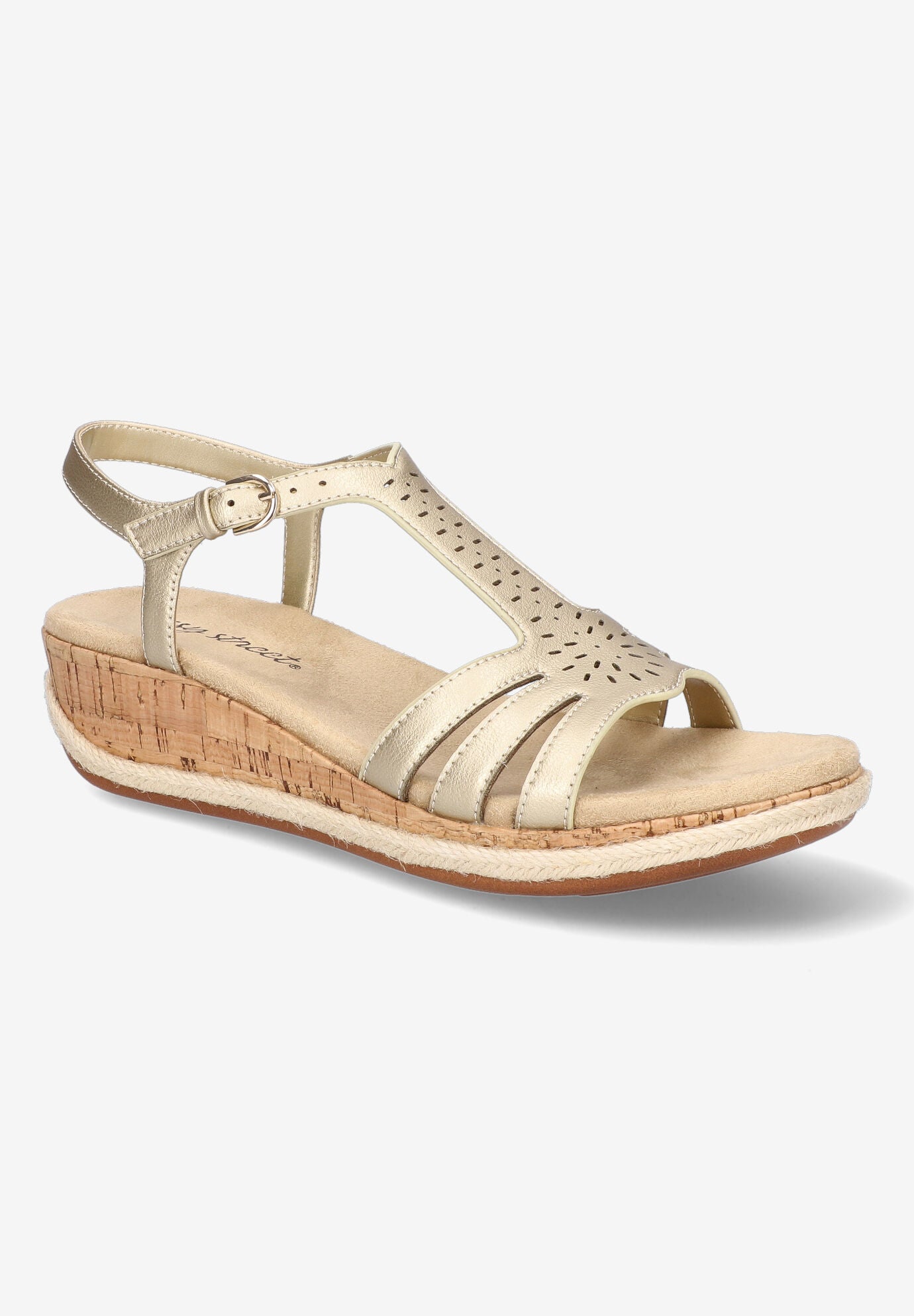 Dorinda Espadrille Wedge, GOLD, hi-res image number 0