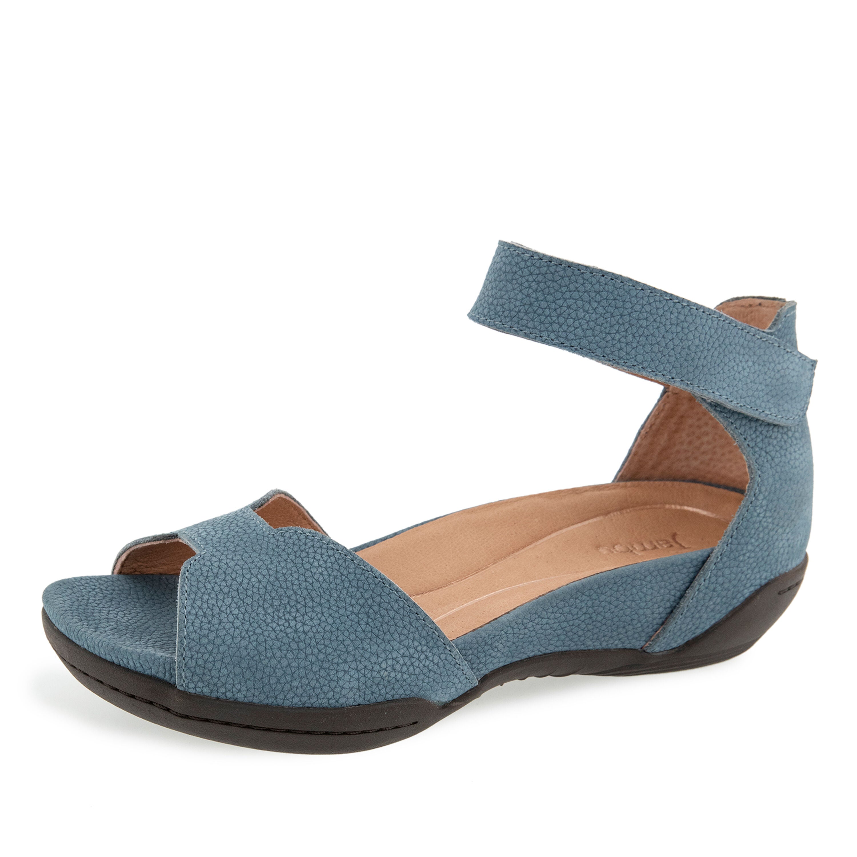 Missy Casual Flat Sandal, DENIM, alternate image number 6