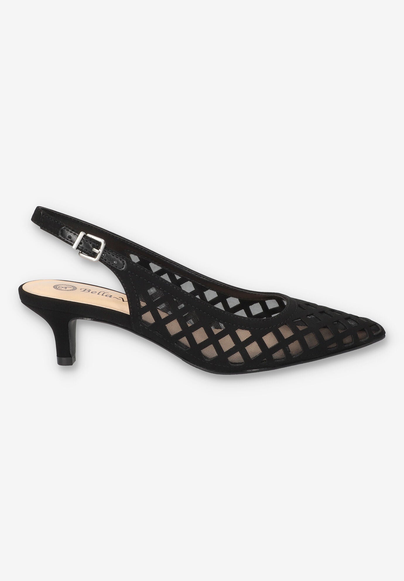 Noel Slingback Pump, BLACK LAMY, alternate image number 2