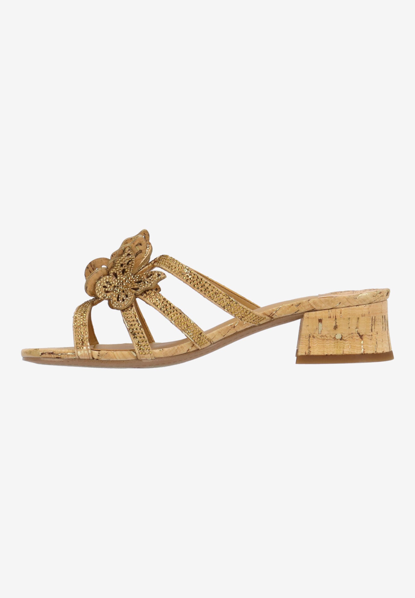Butafly Strappy Sandal, NATURAL GOLD, alternate image number 4