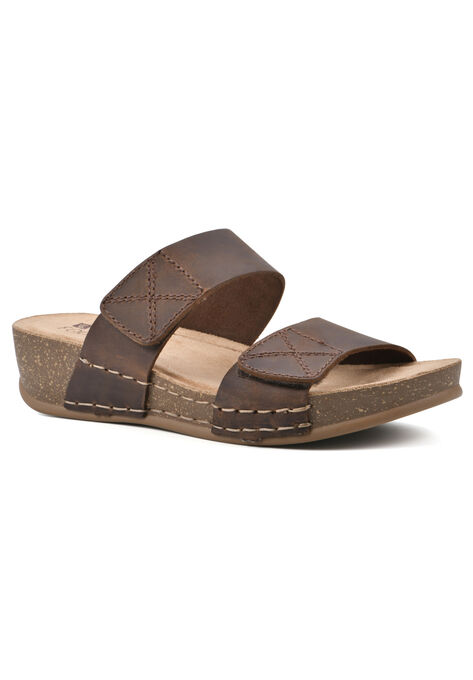 Fervent Casual Sandal, BROWN LEATHER, hi-res image number null