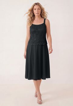 Glitter & Lace Jacket Dress Set