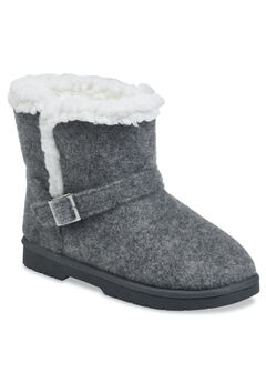 Faux Wool Ankle Boot