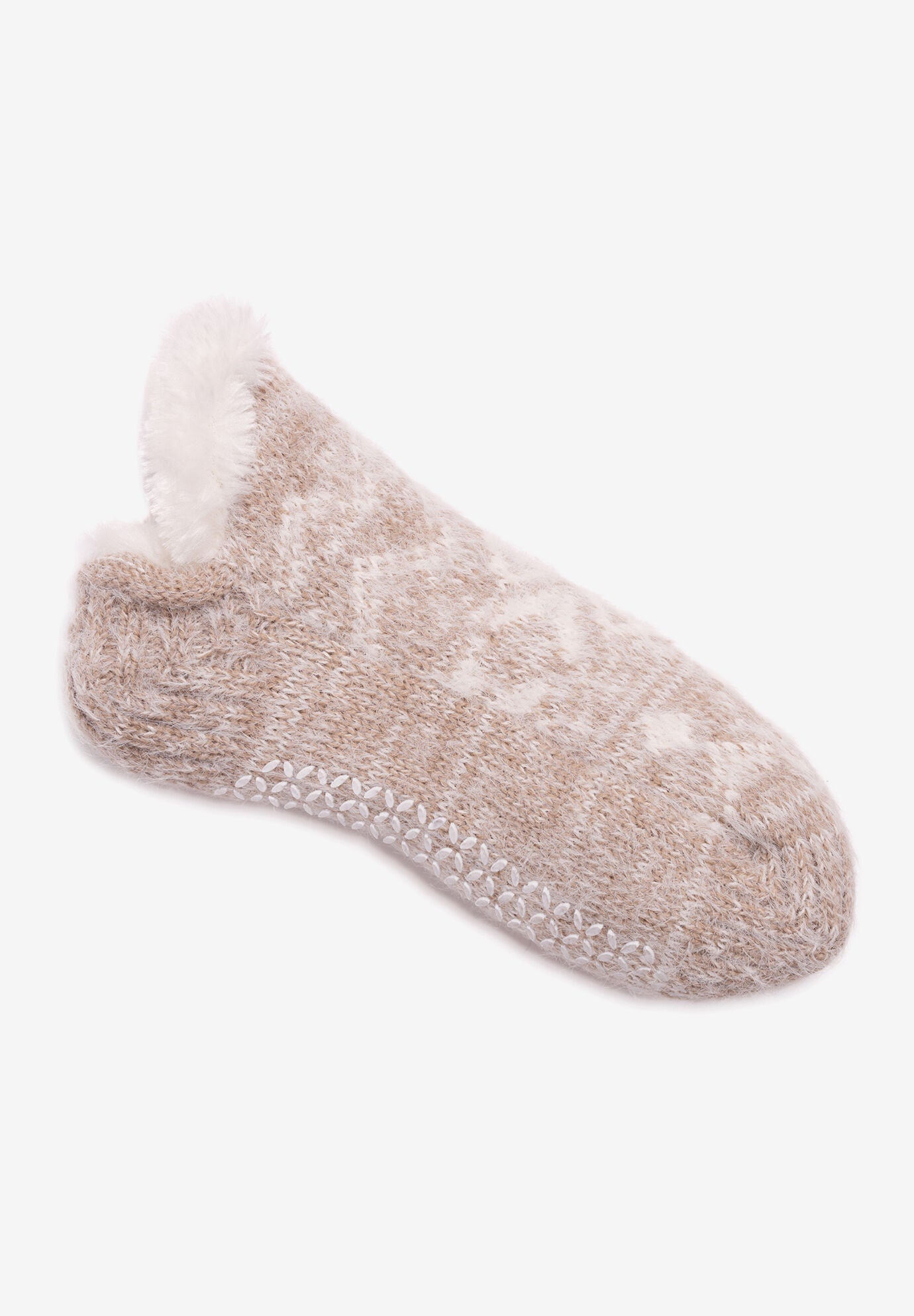 Feathered Shortie Cabin Sock, WINTER WHEAT, hi-res image number 0