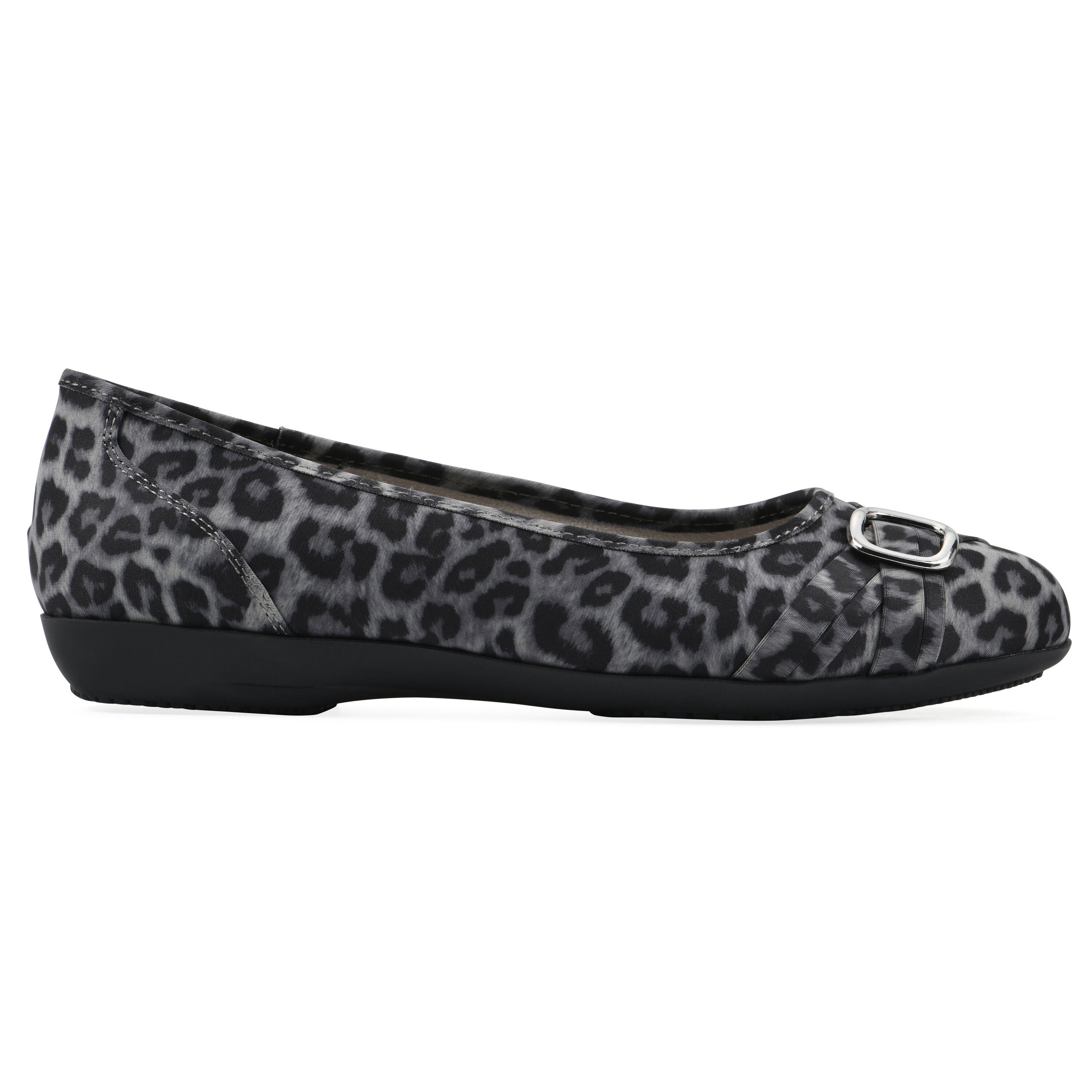 Calming Ballet Flat, GREY LEOPARD PRINT, alternate image number 2