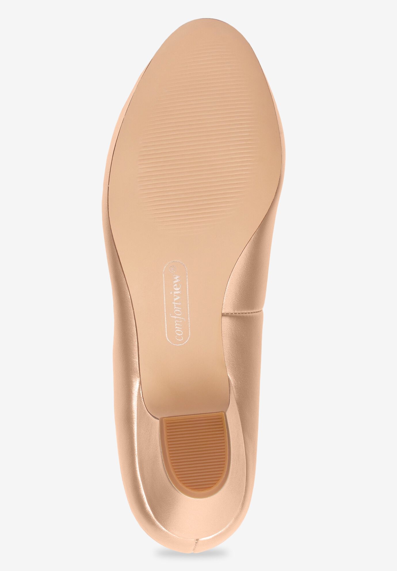 The Vida Leather-Like Slip On Pump, GOLD, alternate image number 2