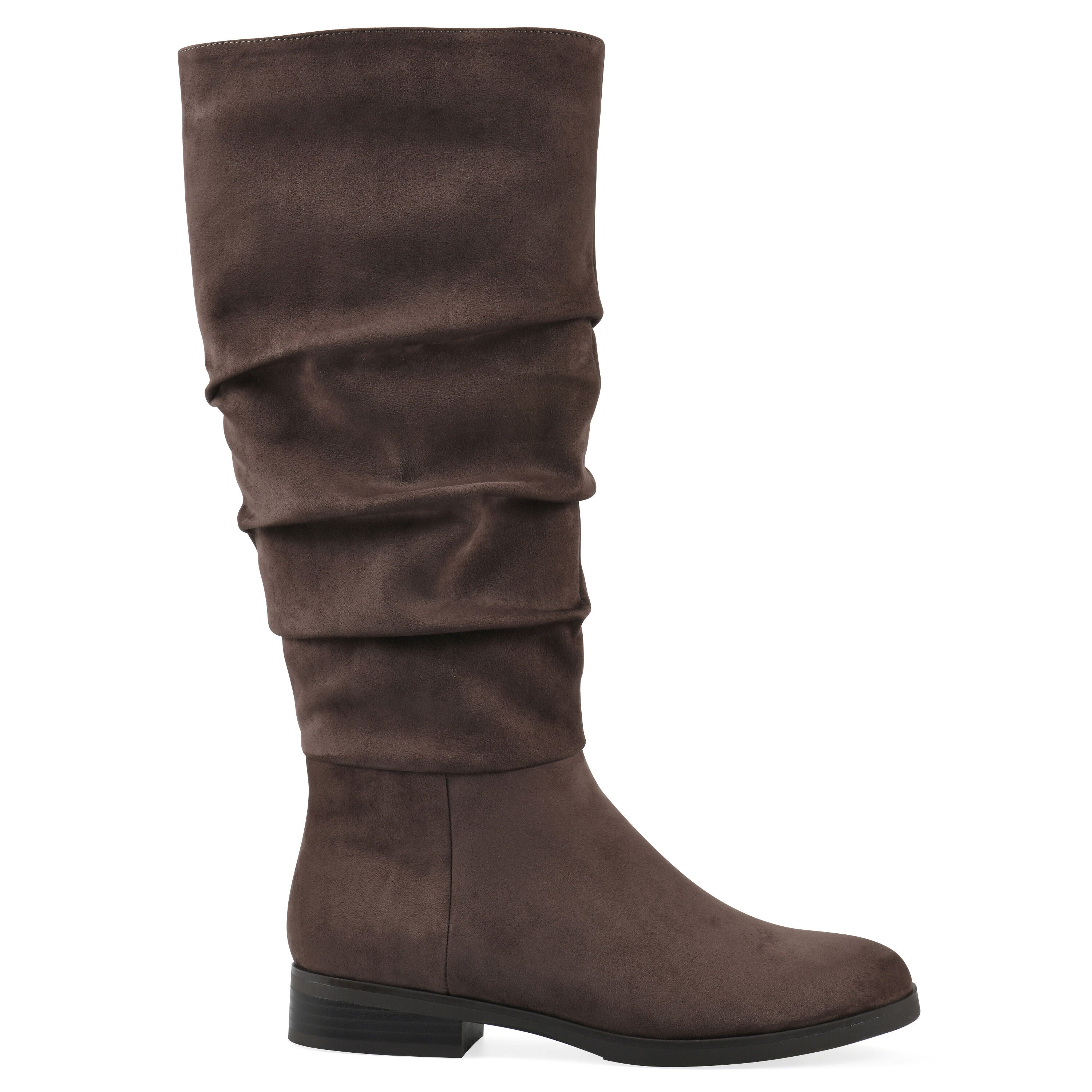 Barnes Tall Shaft Boot, DARK BROWN FABRIC, alternate image number 2