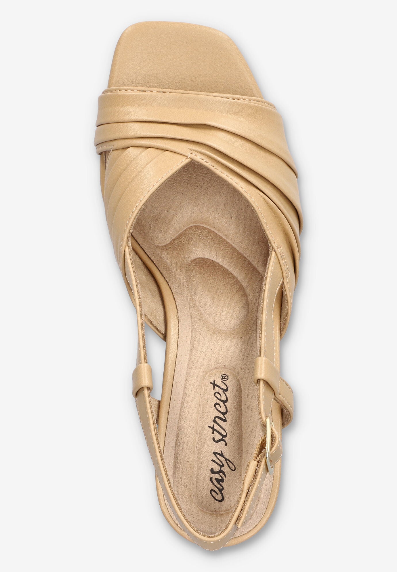 Lucie Square Toe Sandal, BEIGE, alternate image number 6