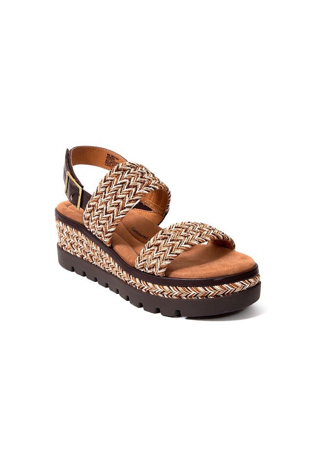 Destiny Adjustable Back Wedge, DARK BROWN MULTI, hi-res image number 0
